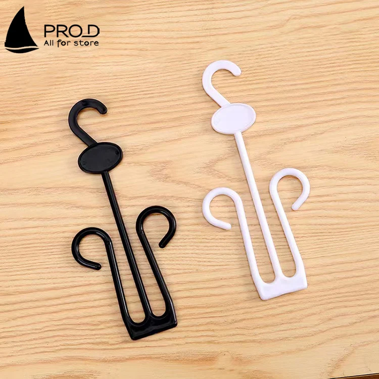 Supermarket Shopping Mall Black Sandal Hanger Plastic Hanger Hook For Slipper Socks