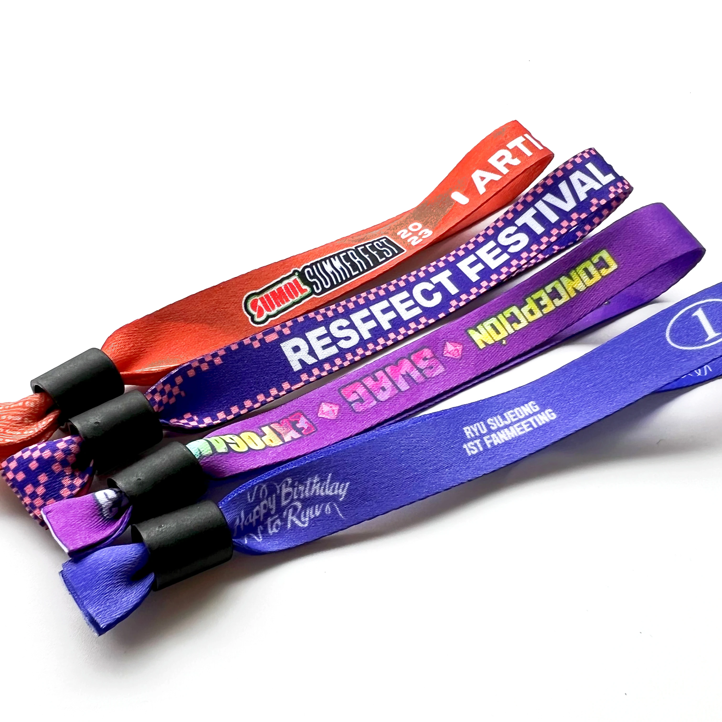 2024* Cheap Event Fabric Wristband with Lock
