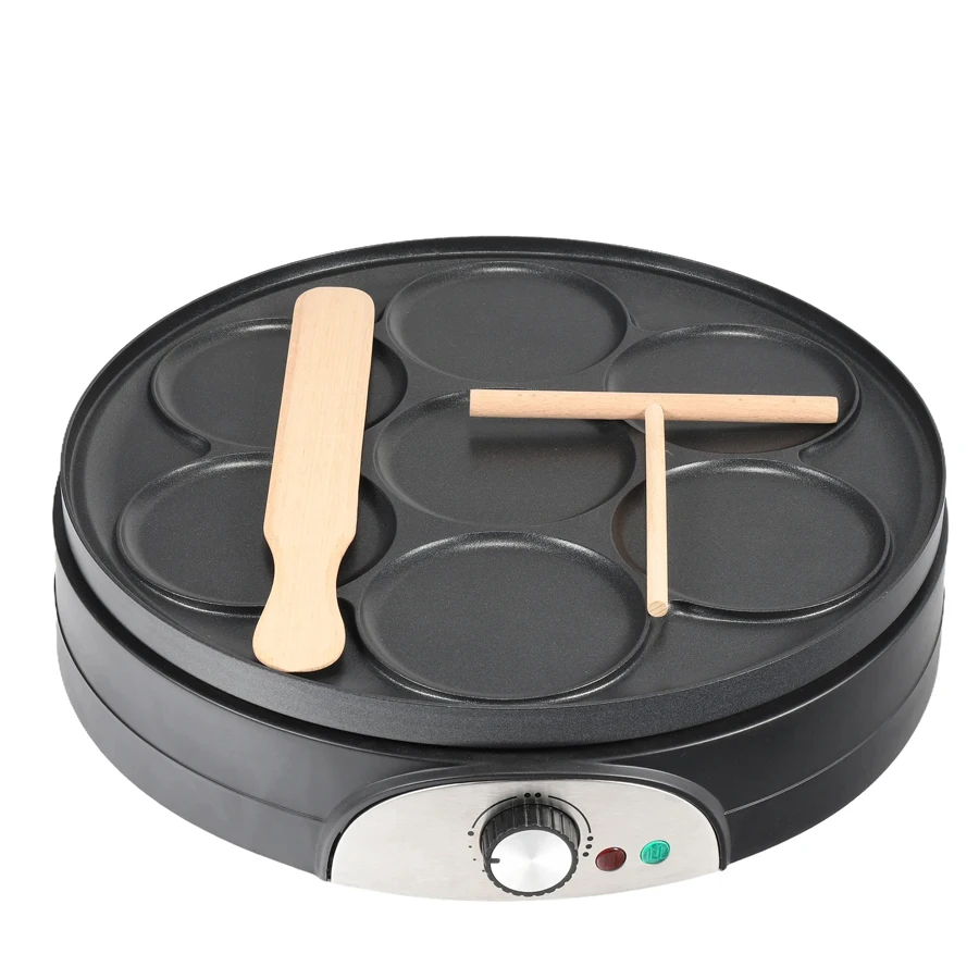 2 in 1 reversible Plate Mini Pancake Griddle pan electric crepe maker