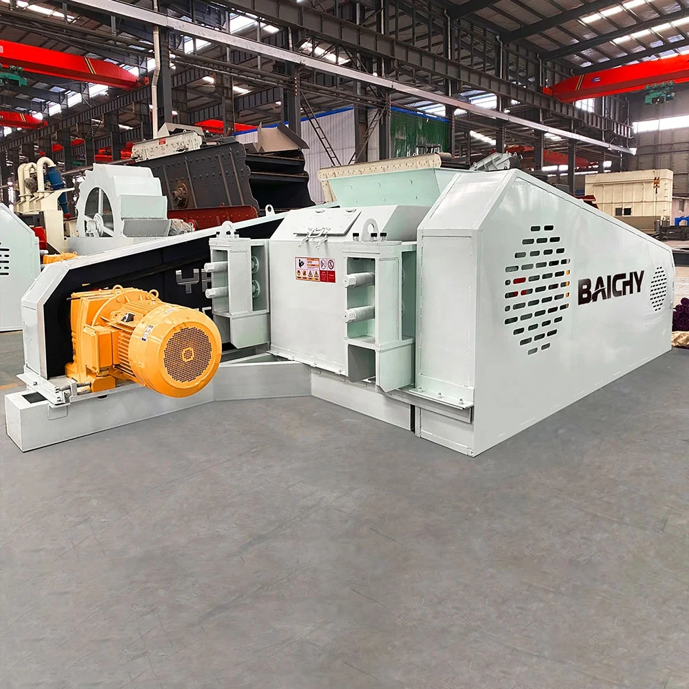 Double Roller Crusher For Medium And Fine Crushing Of Iron Ore Quartz Potassium Feldspar Sodium Feldspar Barite Basalt Granite