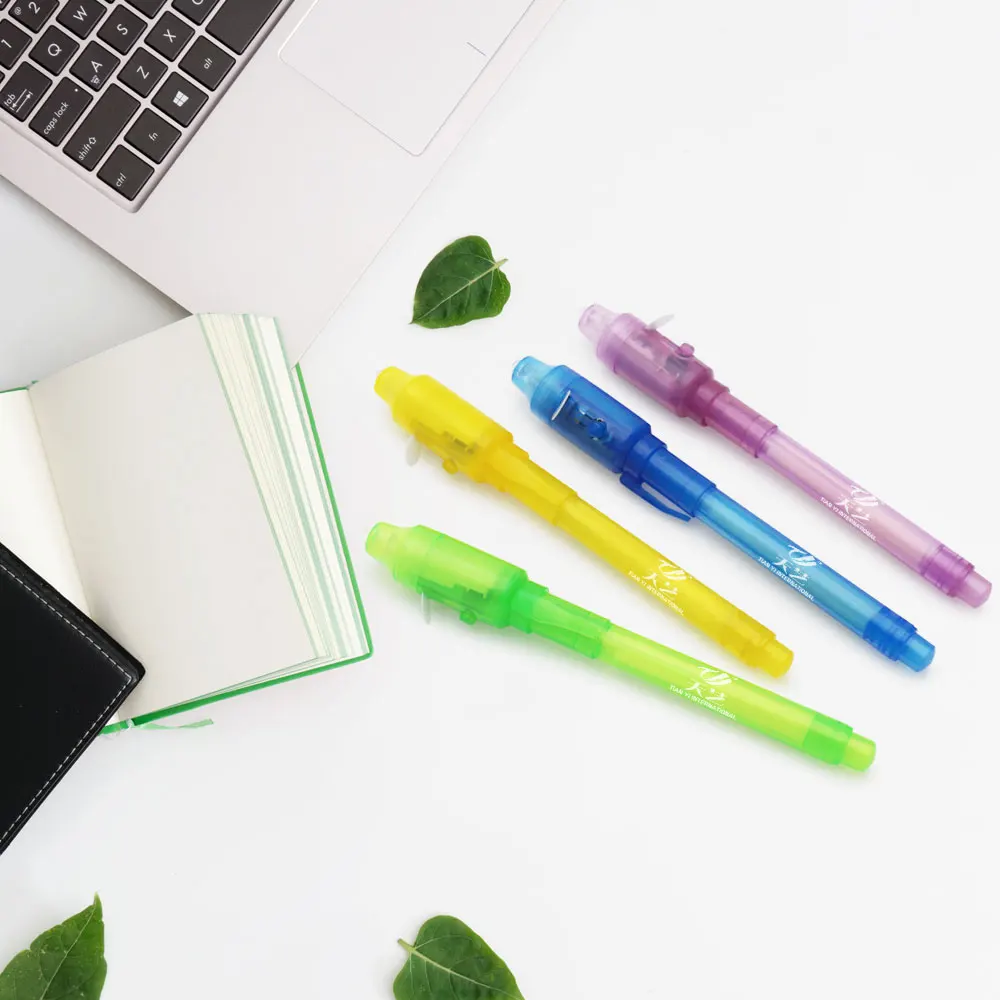 Invisible Disappearing Ink Pen Marker Secret Message Writer with UV Light Fun Activity for Kids Party Favors Ideas Gifts