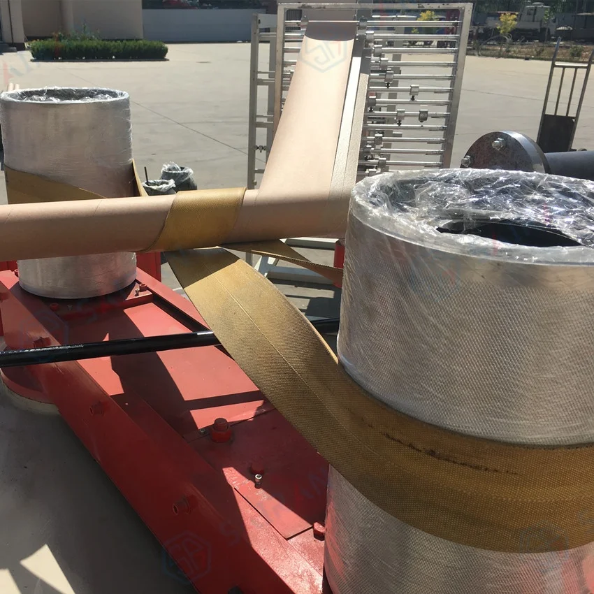 Gold supplier wholesale price canvas belt flat belt on paper core winding machine