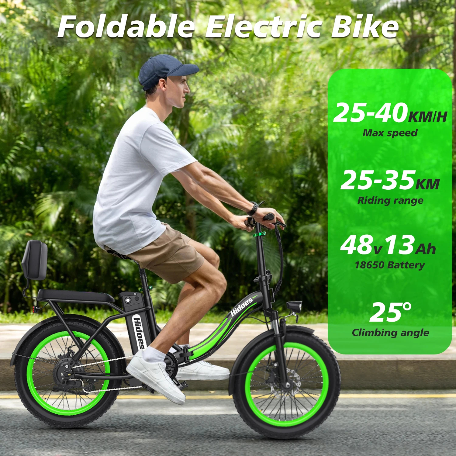 2024 most popular 20 inch folding electric bicycle bike for Kids Youth ebike bicicleta electric Hidoes C1 Foldable Electric Bike