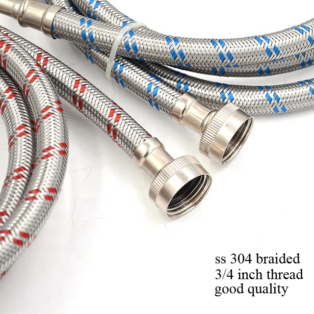 3/4 inch flexible SS braided washing machine hose for America market