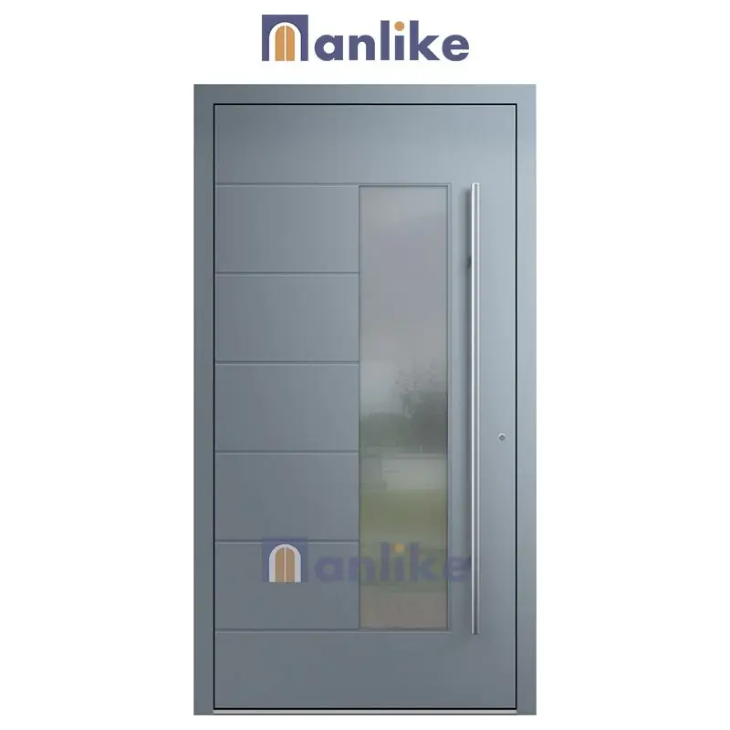 Anlike 2024 Bulletproof Other Front Single Aluminium Swing Modern Anti Theft Villa Security Automatic Door For Home