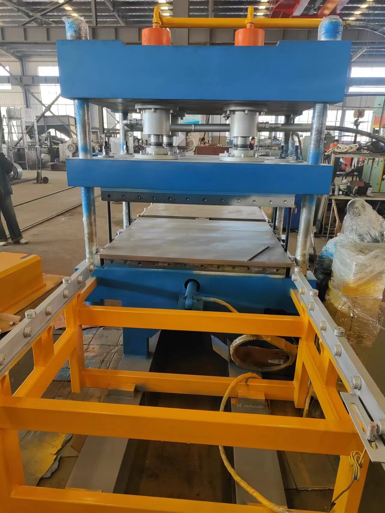 Rubber floor vulcanizing press rubber floor tile making machine rubber hydraulic curing press machine