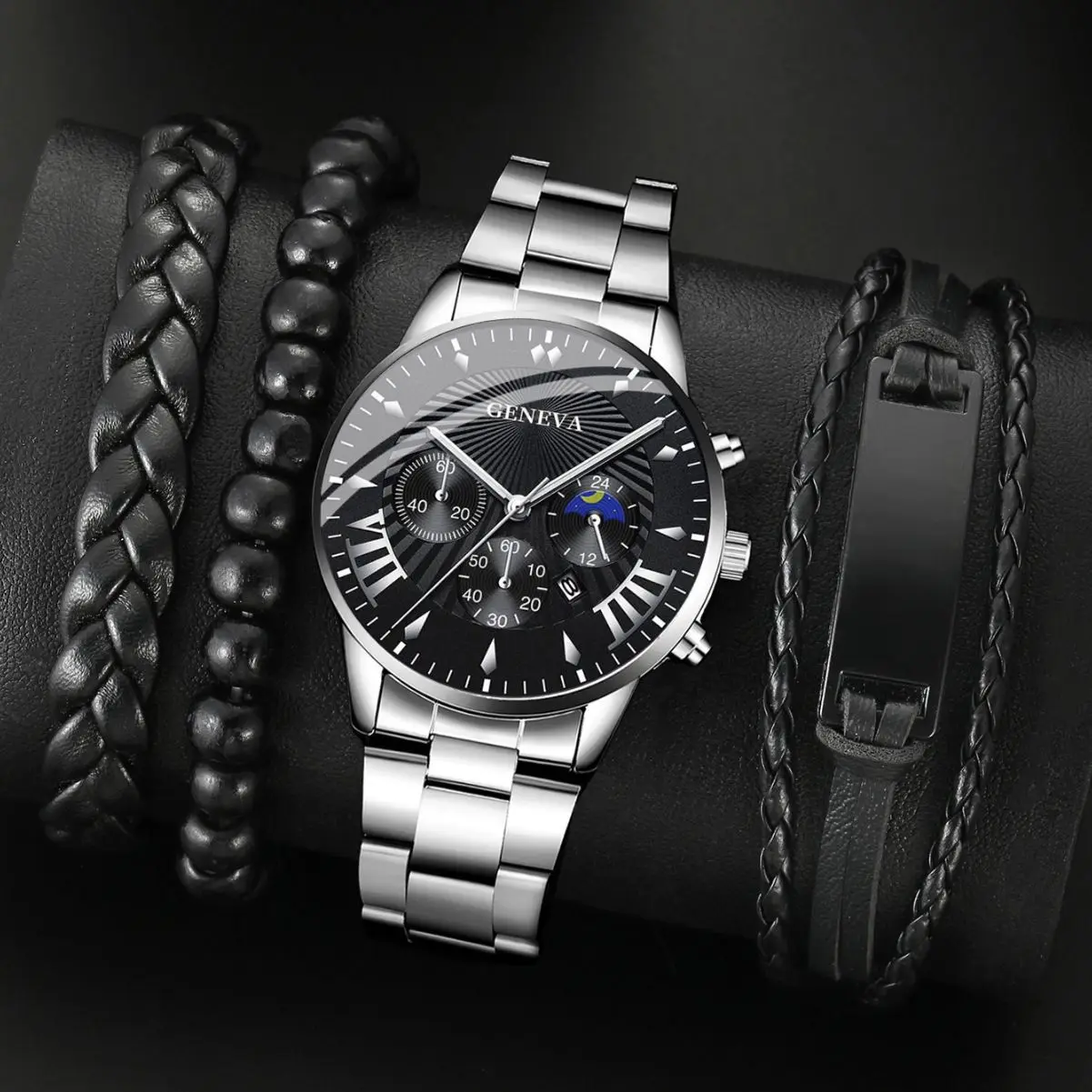 wholesale men watch and bracelet gift set for men
