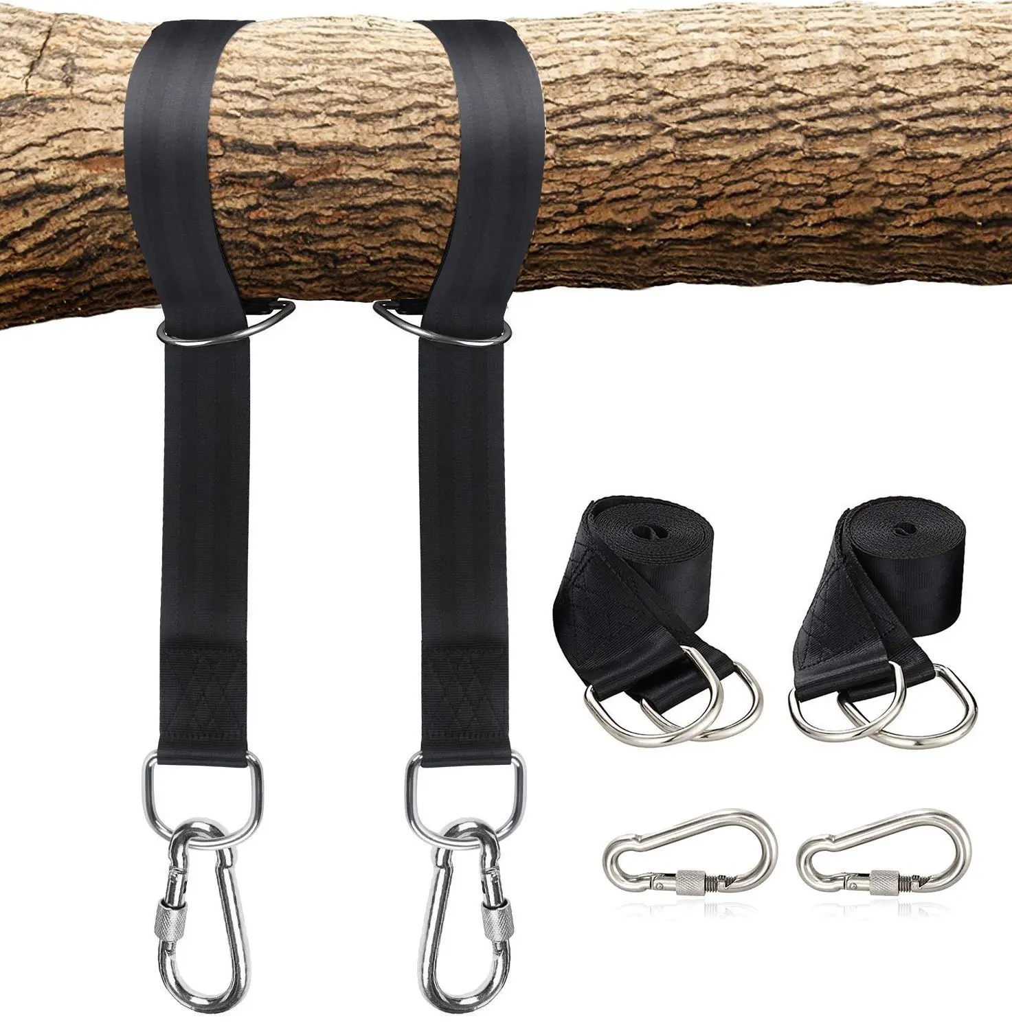 Customized 5cm* 1.5m black swing rope for outdoor children