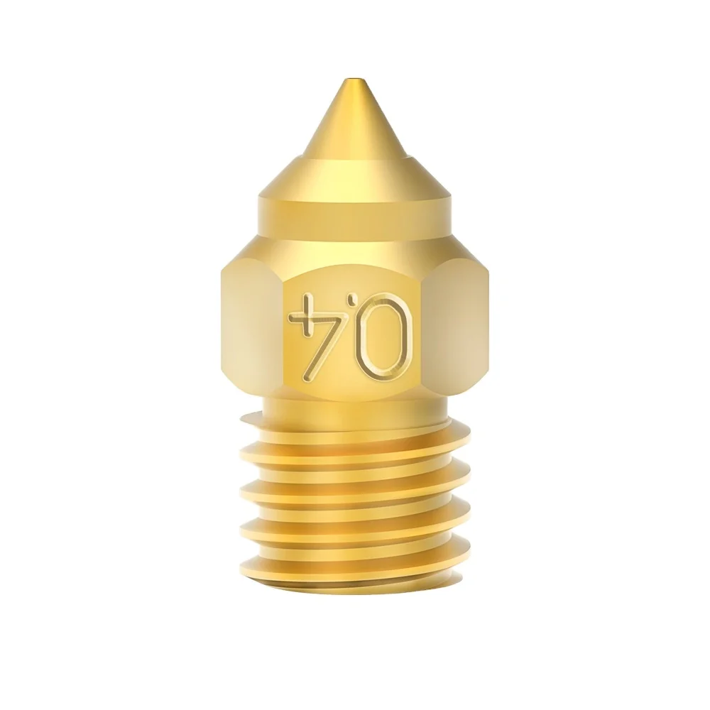 Brass Nozzle 0.4mm Plated Copper Nickel High Temperature Resistance M6 Thread CR6 SE Nozzles For Ender 3 S1 Ender 5 CR10 3D