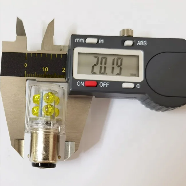 BA15D LED Signal Tower Light Instrument Light Warning Beacon Lamp 220V