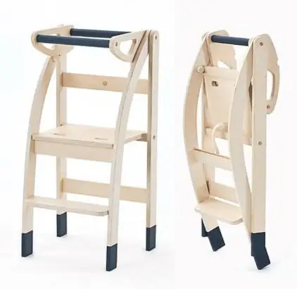 
Foldable Montessori Learning tower, can be folded with one hand and grows with your child 