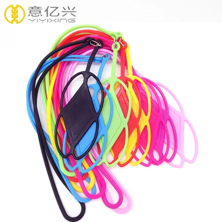 Custom Color Silicone Phone Strap Phone Holder Neck Lanyard