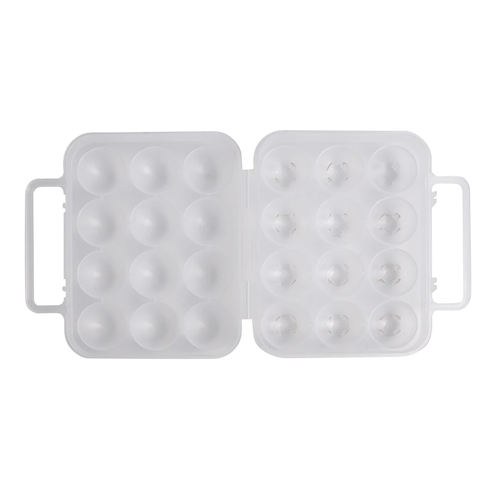 RV Camper Camping outdoor use for Kitchen fridge accessories 12pcs plastic Egg Holder Carrier with handle
