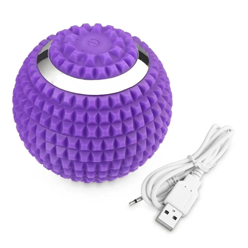Electric Vibrating Massage Ball, High-Intensity Fitness Yoga Massage Roller for Trigger Point Tension