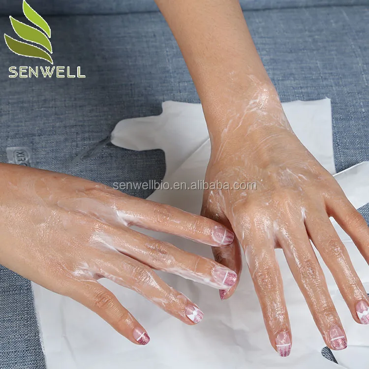 Milking OEM Whitening Collagen Repair Spa Peel Gloves Pack Moisturizing Sheet Hand Manicure Mask Normal Skin Types Makes Softer