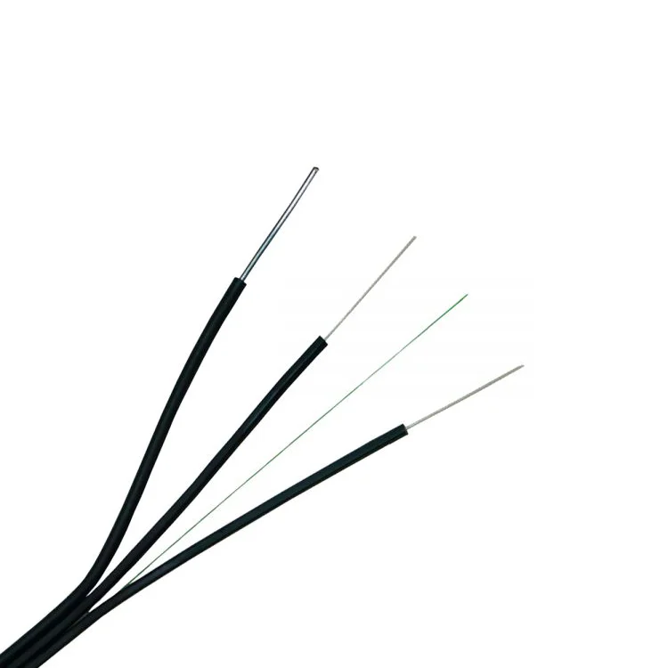 Singlemode стальной провод самоподдерживающийся FTTH Drop кабель Крытый 4 ядра волоконно-оптический кабель Drop