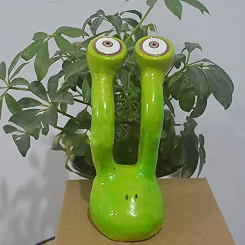 Creative Snail Eye Garden Decor, Hand-Painted Resin Crafts Desktop Decoration for Home Garden Courtyard Indoor Outdoor Decor