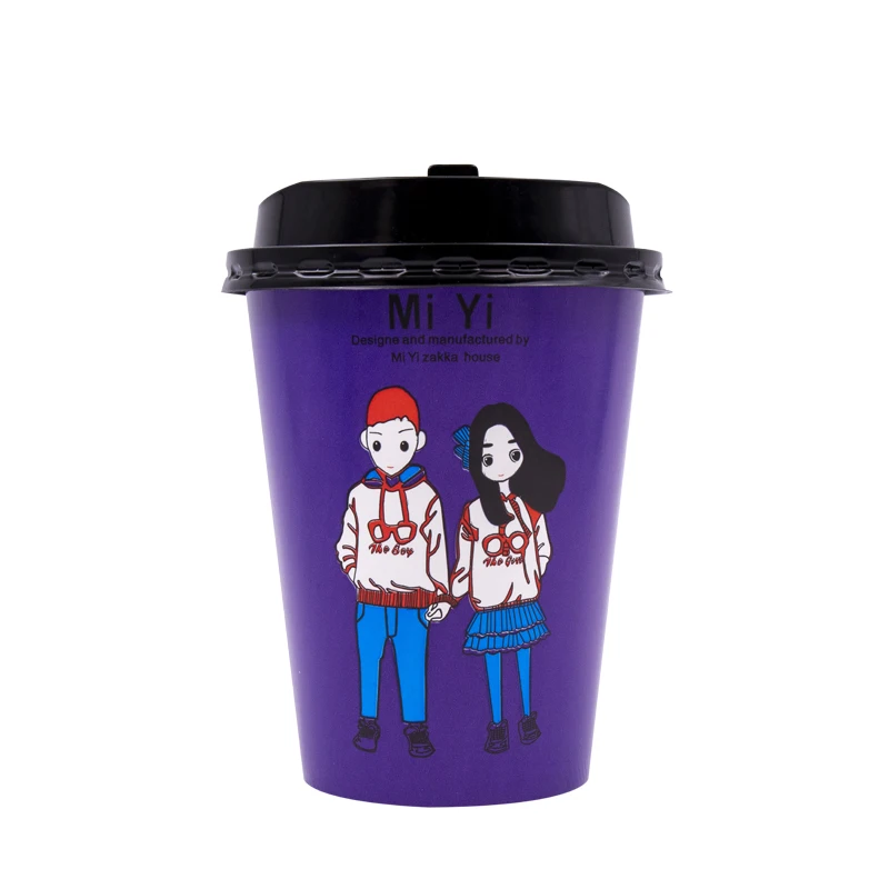 
Custom Design PE Coated Single Wall Disposable Cold Drink Juice Paper Cup 