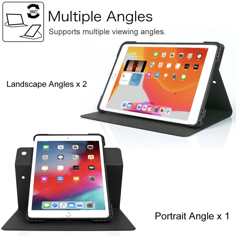 Чехол JUNCHI из синтетической кожи на магнитной застежке Air 4 10 9 de Folio 2 для iPad 7