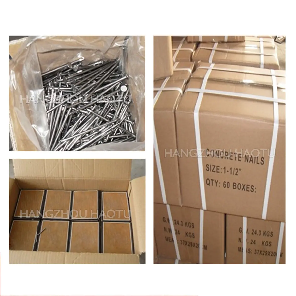 Q195 Q235 Galvanized Steel Building Polished Iron Wire Common Nails for Wood