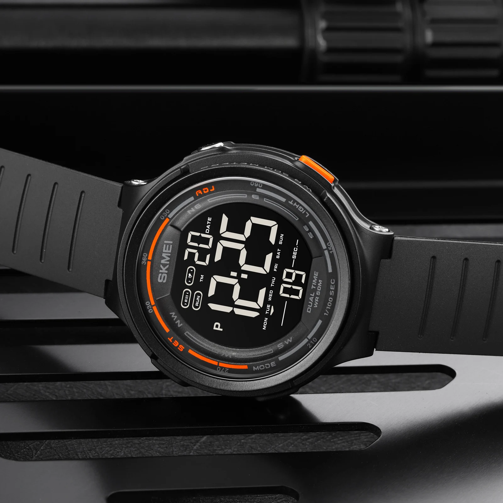 1841 skmei digital sport watch plastic relogio masculino waterproof black watches 12/24hour clock