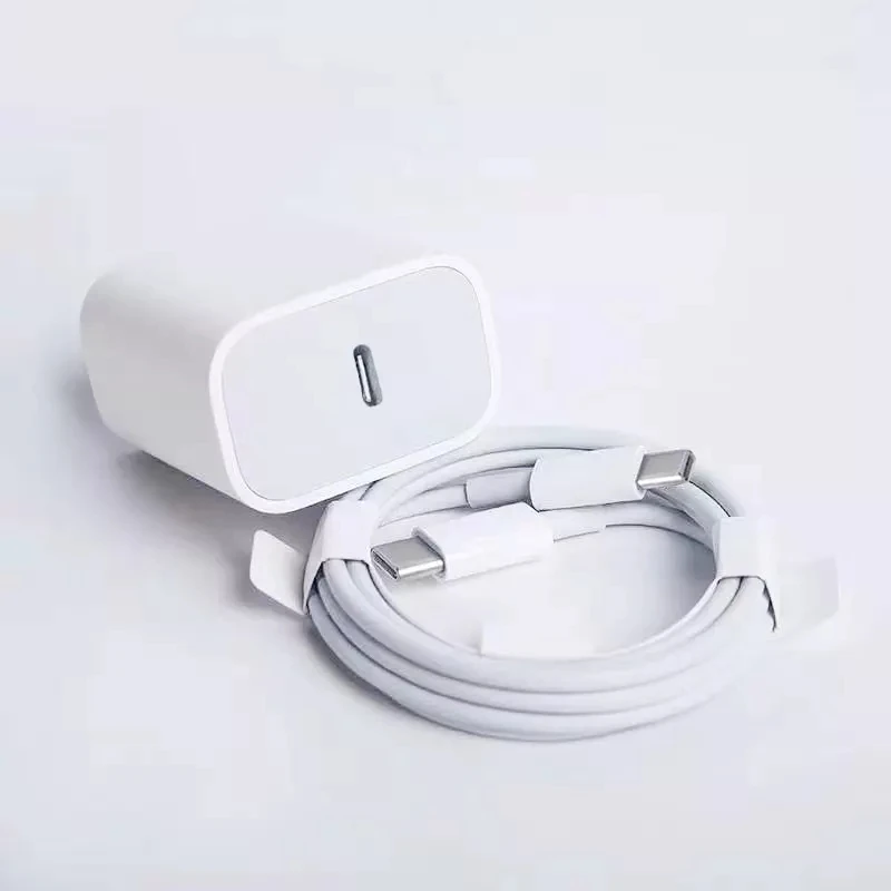For iPhone 14 Original Adapter PD 20W Charger USB-C Fast Charger EU US Plug USBC Type C Wall Charger Cable For iPhone 14 13 12