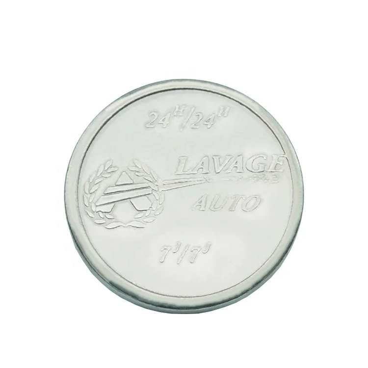 Wholesale Cheap Stainless Steel Metal Souvenir Coin Custom Made 2.3Mm Arcade Natural Token