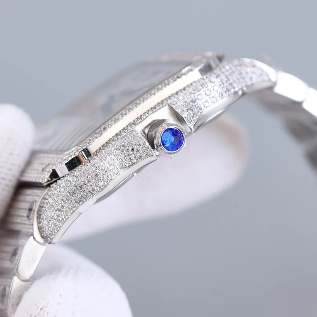 2022 Men Luxury Iced Out Vvs Moissanite Watch Men 14k 18k Gold Plated Diamond Automatic Watch