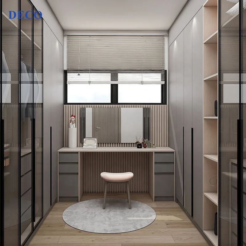 Modern Simple Clothes Wardrobe Luxury Functional Hardware For Bedroom Dressing Room Design Of Walk-in Closets