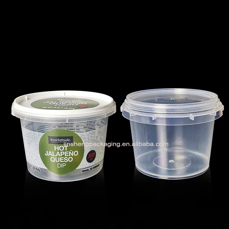 Frozen safe food grade disposable custom logo printed 250g 500g plastic cup for ice cream with lids tamper evidence