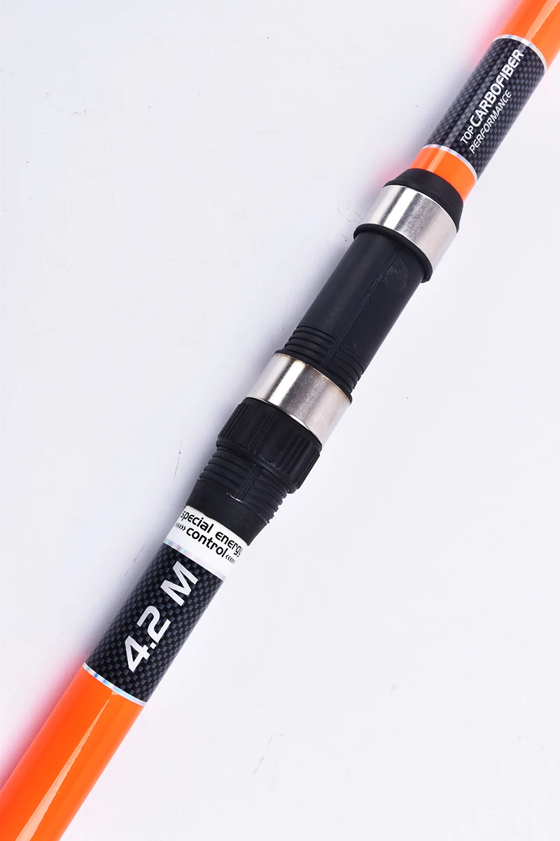 4.2M Multi-Sections Telescopic Long Casting Far Shot Mixed Carbon Fiber Material Surfcasting Fishing Rod