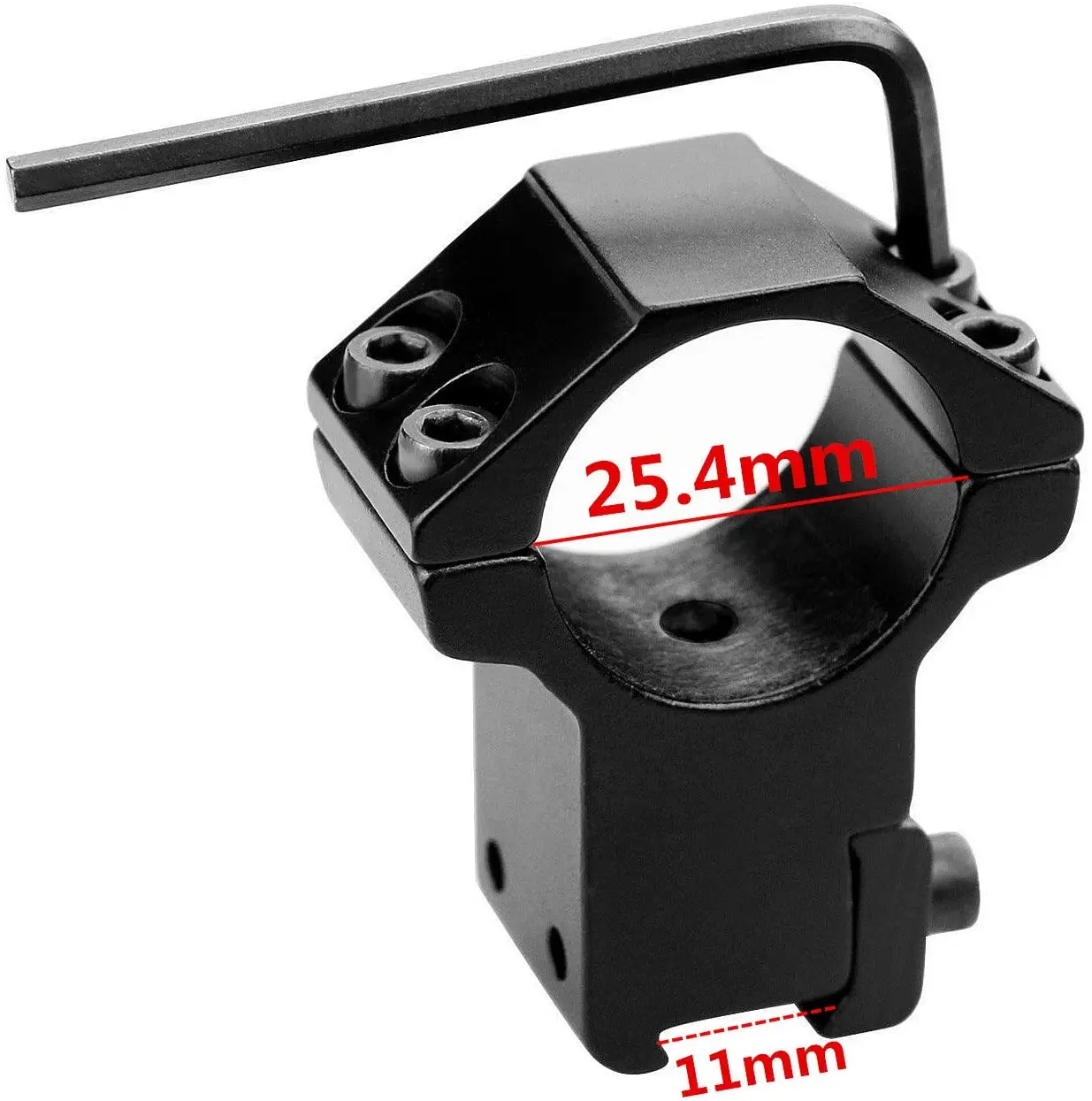 25,4 мм 1 дюймовое кольцо высокого профиля 11 мм рельса ласточкин хвост крепление для прицела фонарика