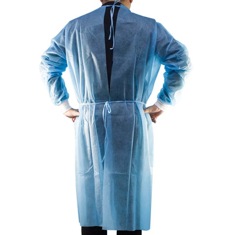 Wholesale Custom Visiting Suits Apron Non-woven Lab Waterproof and Dustproof Overall