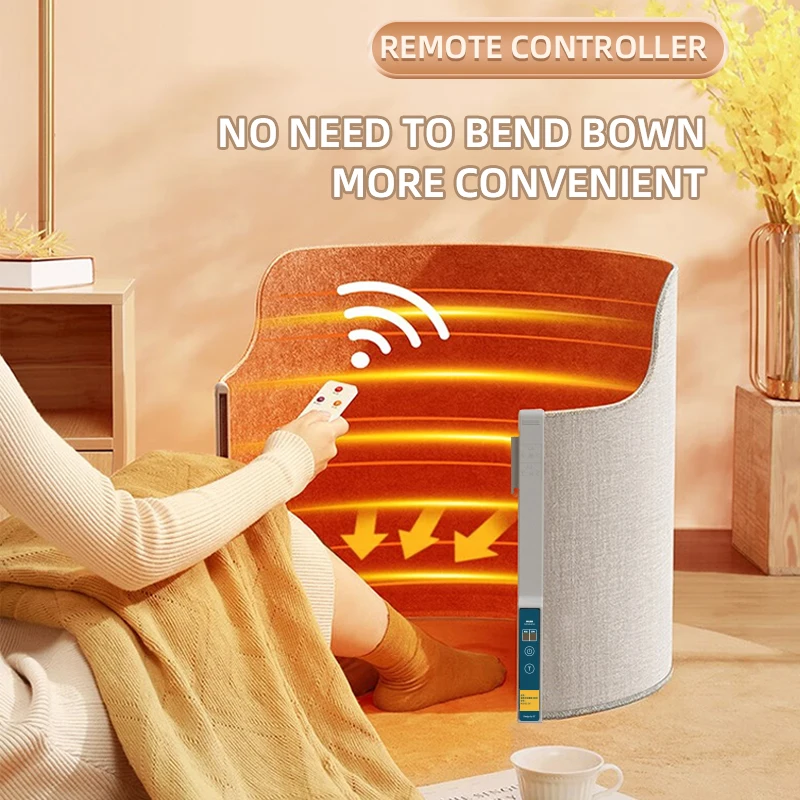 Remote Control No Cleaning,Easy to use,Electric Foot Warmer/pad,Folding Panel Infrared Heaters,Personal Under Table leg warmer