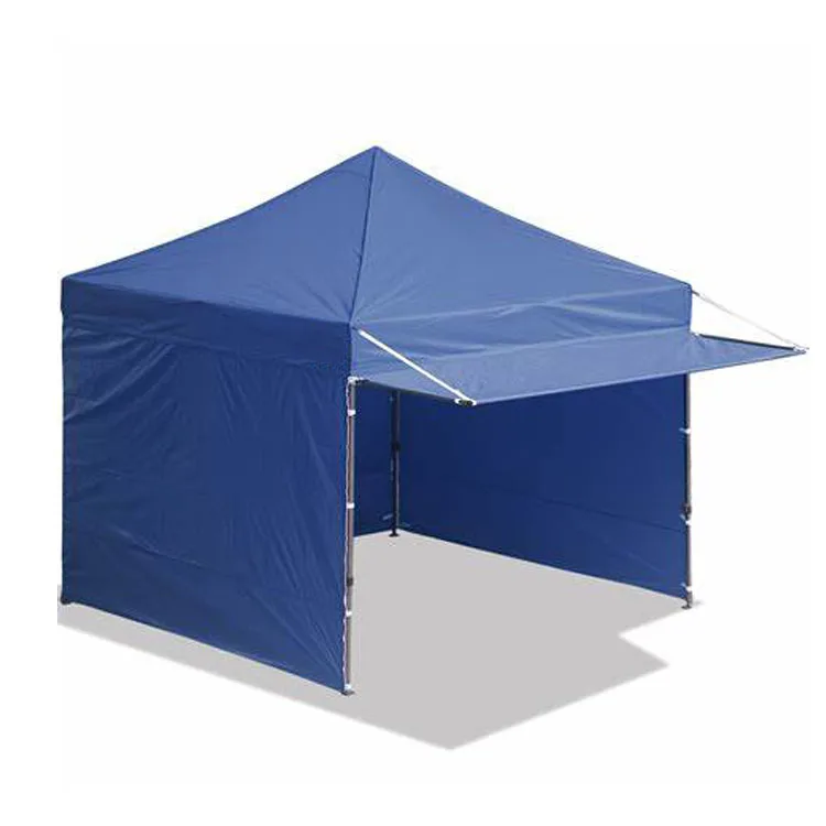 Custom Logo Printed 3x3 Folding Trade Show Tent Commercial Steel Frame with Fabric Side Wall PC Material with Custom Logo
