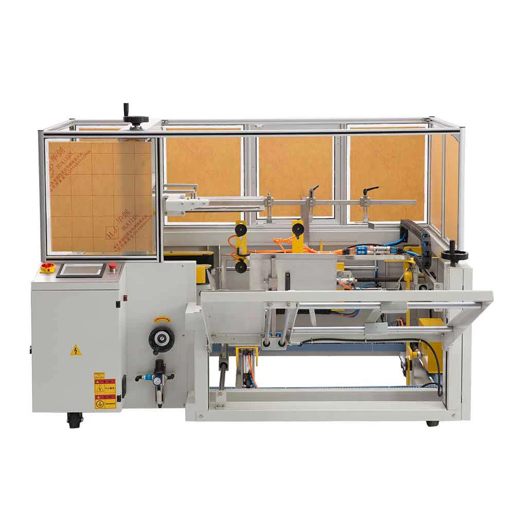 Automatic Carton Erector with Bottom Tape Sealer