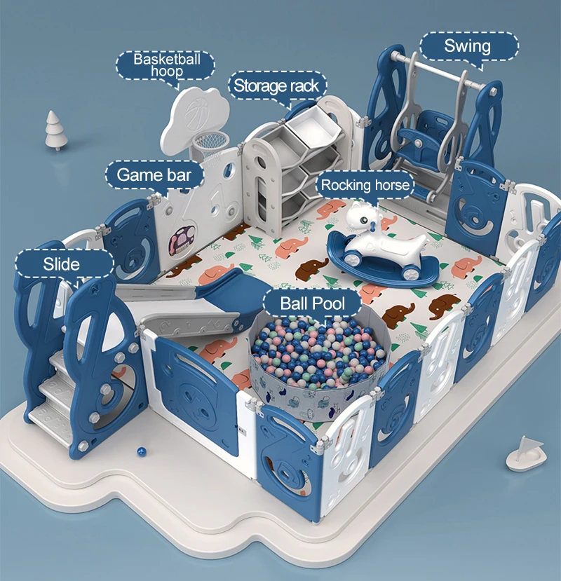 supplies play yard playground with gate big size 180*200 gates plastic baby fence swing trend playpen for baby fence met