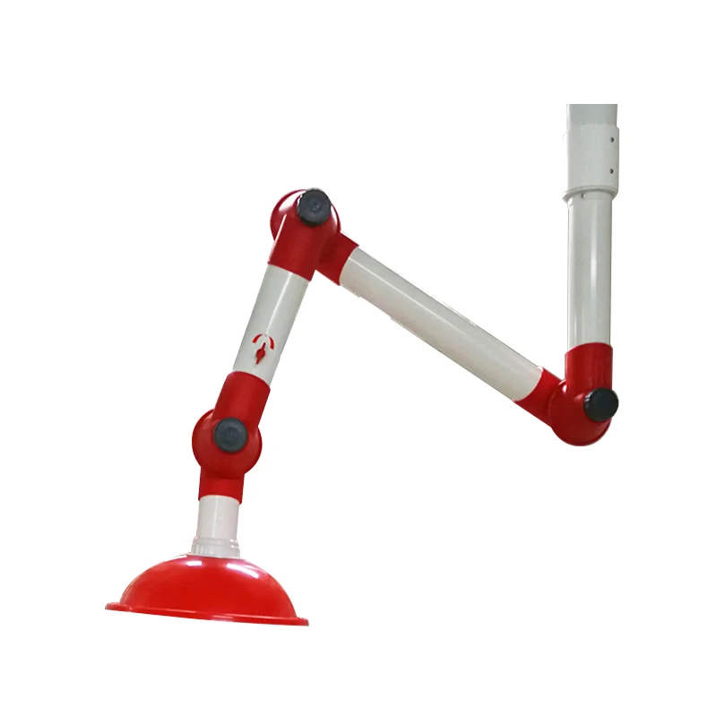 flexible fume extraction hood/laboratory extraction arms/Lab Ceiling Mounted Flexible Hood PP Universal Flexible Fume Extraction