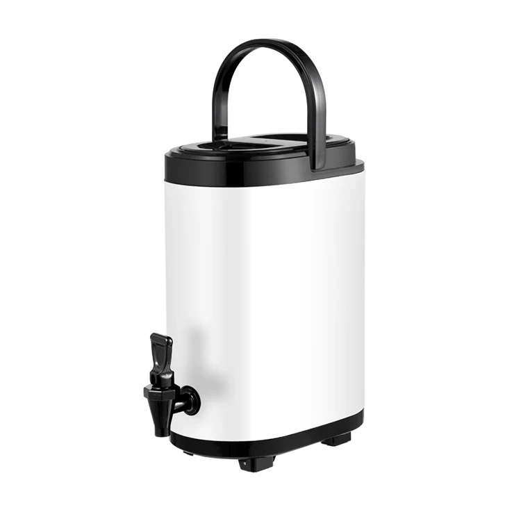 6L 8L 10L 12L Restaurant Milk Tea Cooler Stainless Steel Barrel With Faucet
