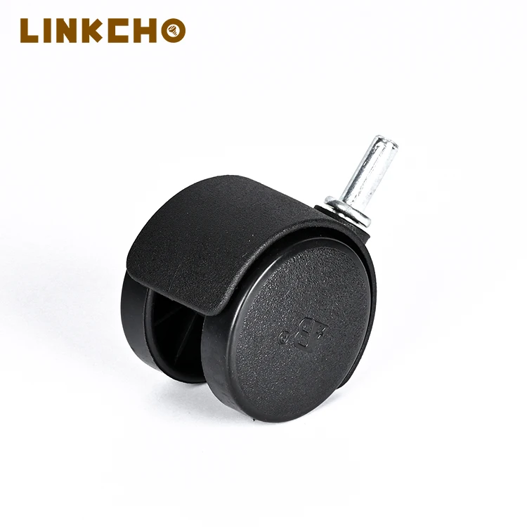 Factory manufacturer supplier antique spherical nylon lron ball leveling dual stem swivel caster and wheel for furniture