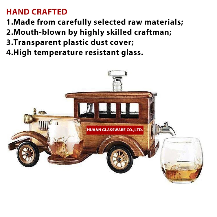 China factory creative wine bottle Best selling gun glass vodka bottle High borosilicate glass