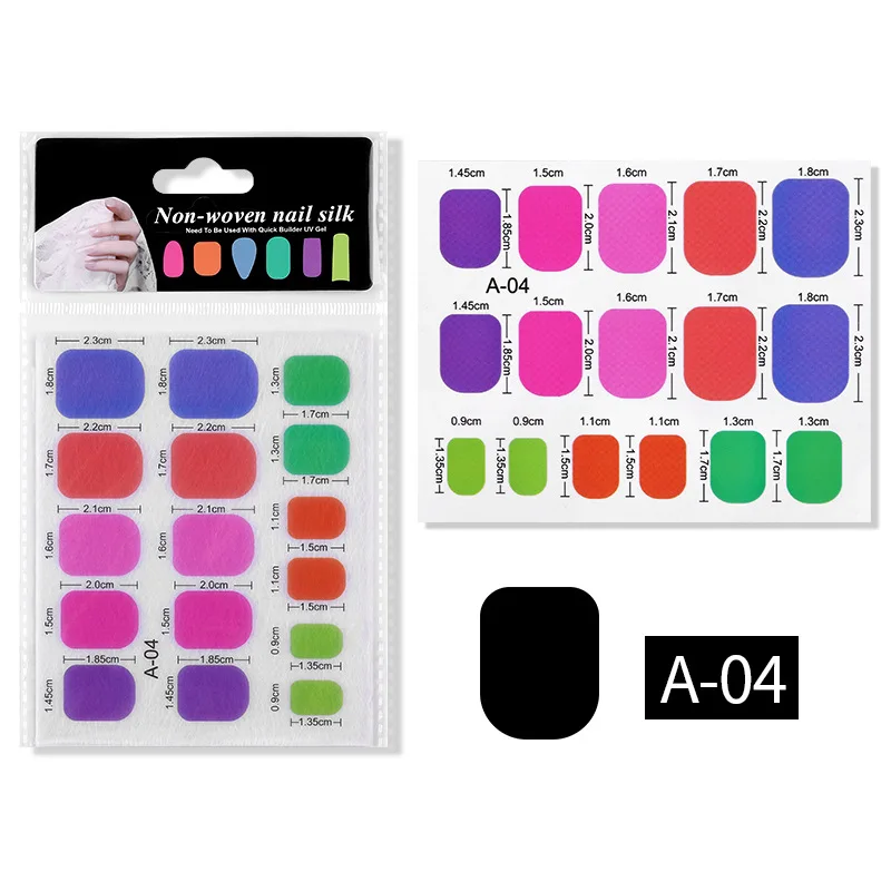 Nail Extension Silk Fiberglass Wrap Non Woven Fiber Gel  Nail Art Care Tool for Women DIY Extension Accessories