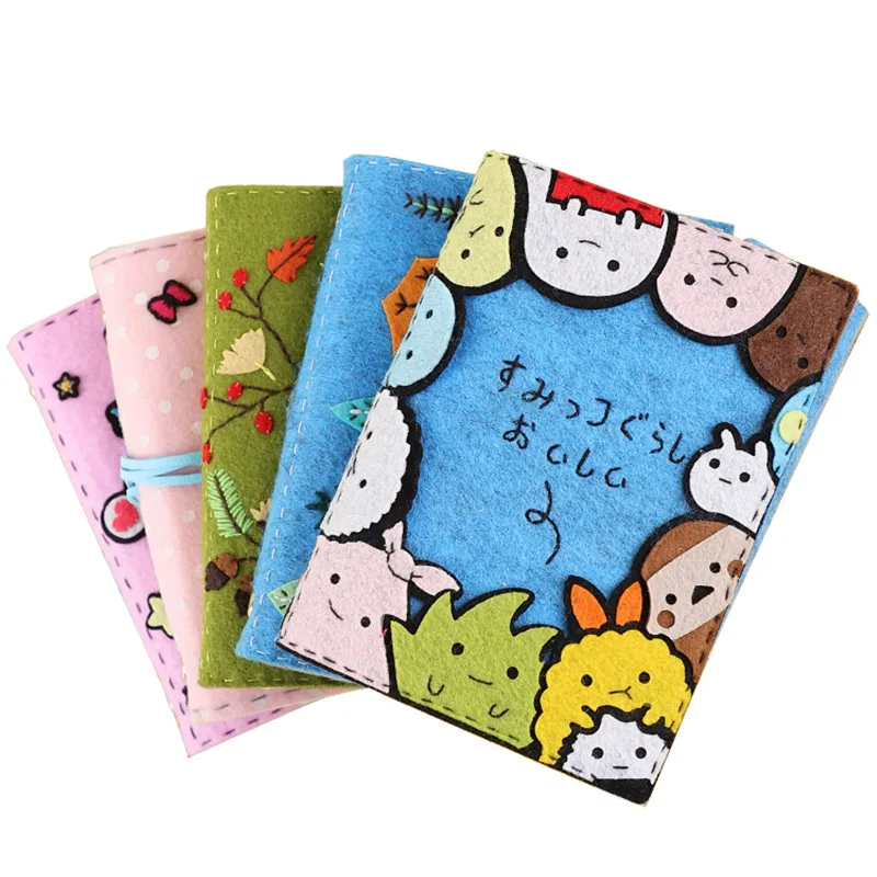Good Quality DIY Handmade Non-Woven Felt Handbook A7 Notebook Planner Magic Notebook