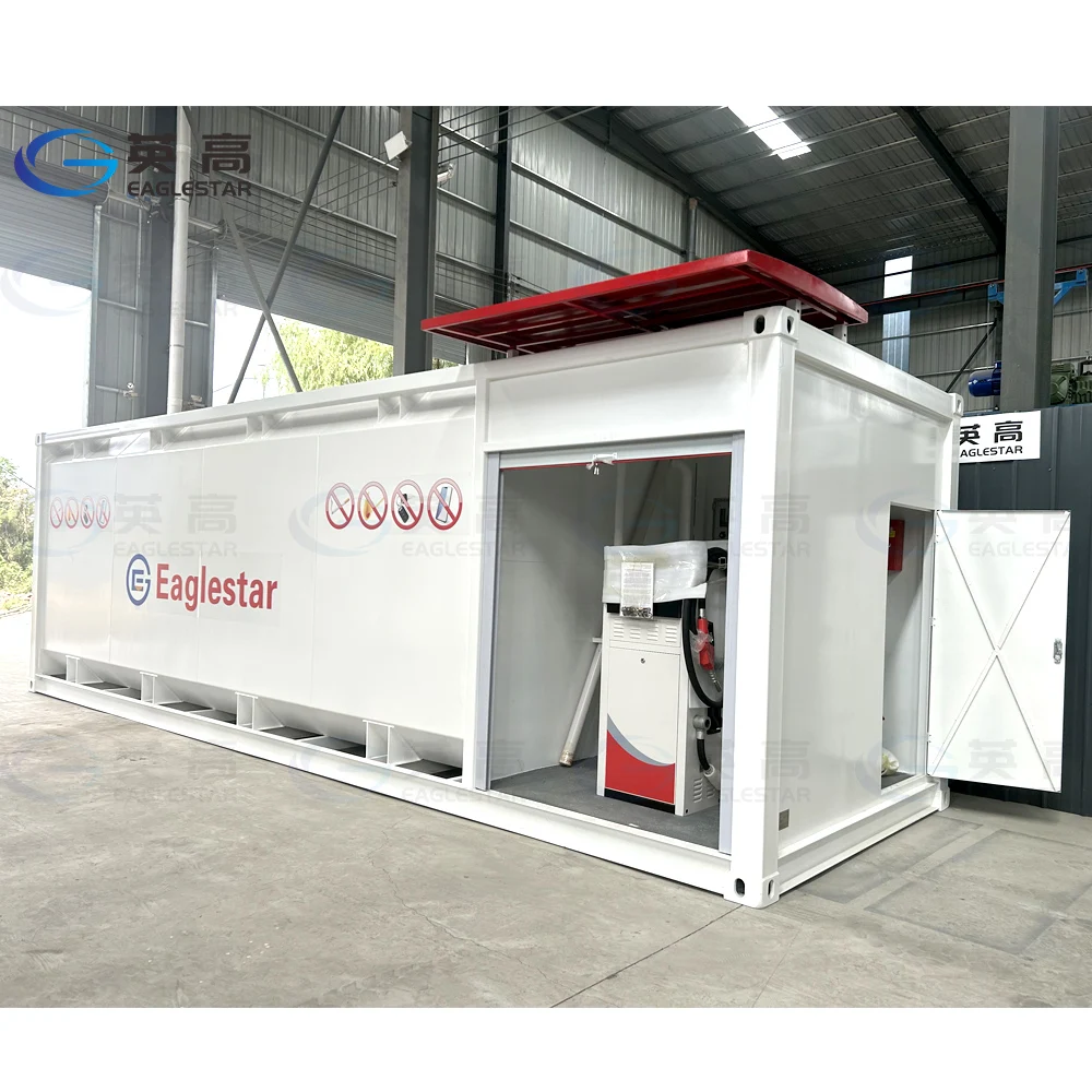 Container Petrol Station Fuel Dispenser with Tank Portable Bunted Diesel Fuel Tank 10000 liters