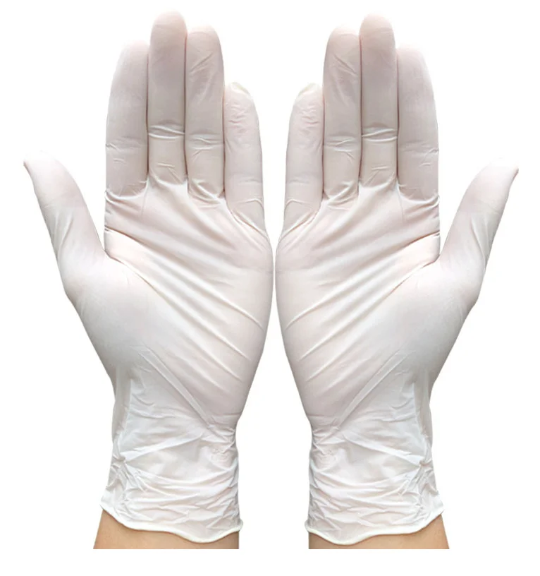 Powder-Free Machine Industrial Latex Examination White Glove Household Examination Powder Free Waterproof Latex Glove Long