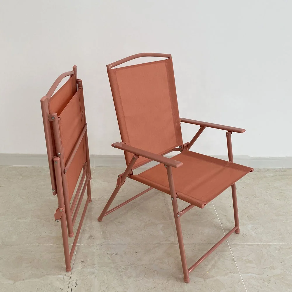 Camping Outdoor Furniture Steel Picnic Garden Folding Chairs Rectangle Table Sets with Tempered Glass Garden Furniture 226 Sets