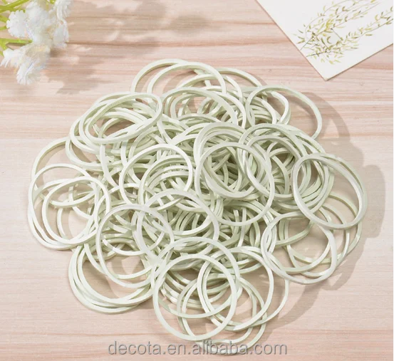 Factory direct sales of extra fine wear-resistant high elastic white rubber band cowhide band rubber ring