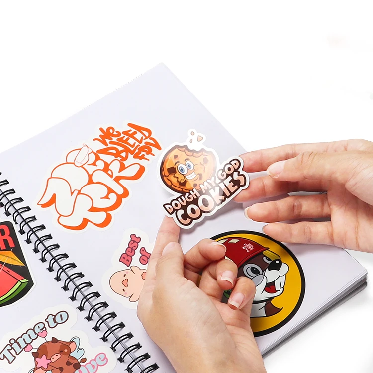 Custom scrape book sticker kids reusable stickers books manufacturer sticker book for kids