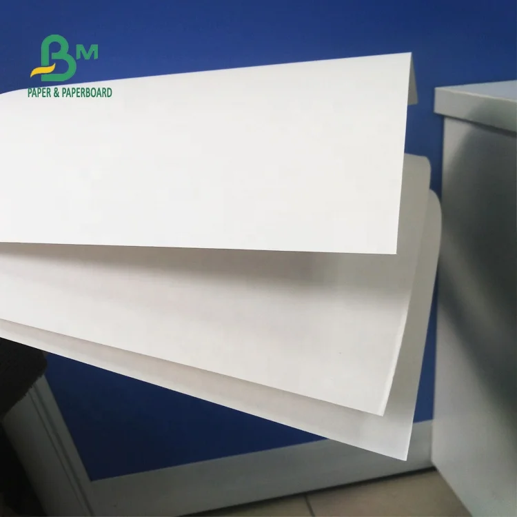 Bleached Plain White Kraft Paper For Shopping Bags 120gsm High Strength Kraft Paper