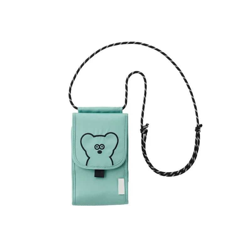 Phone Case with Chain Pouch Bag Cute Bear Ladies Crossbody Bag with Strap